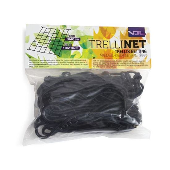 Musta tukiverkko Trellinet 120cm (pronet) joustava