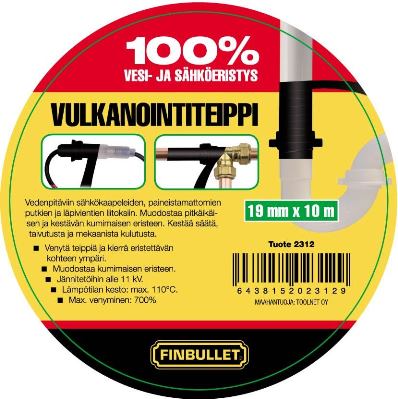 Finbullet Vulkanointiteippi 10m