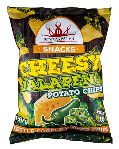 Poppamies Cheesy Jalapeno Potato Chips Sipsit