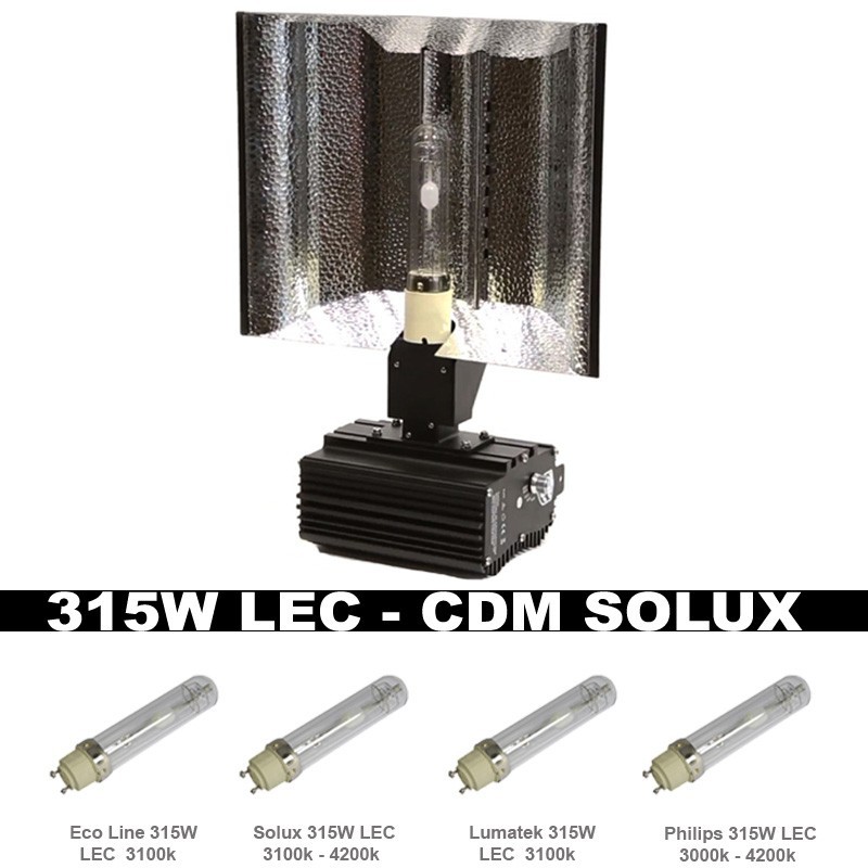 Kasvivalo Solux CMH 315W, ei sis polttimoa