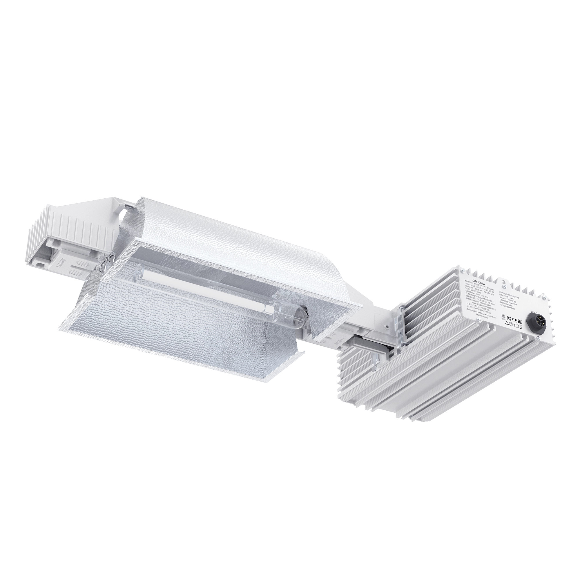 Nanolux HID Summit 1000W DE (120–277V) – HPS/CMH kasvatusvalaisin