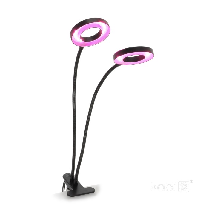 Kobi Design VITARO RING 2 CLIP 8W LED kasvivalo – rengasvalomainen lisävalo kasveille