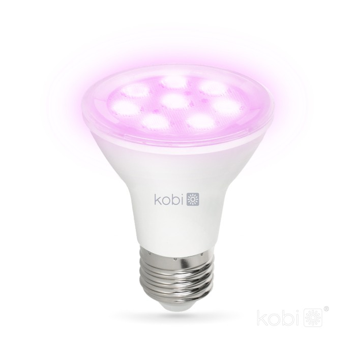Kobi Design PLANTY B E27 7W LED kasvipolttimo – kohdennettu lisävalo kasveille, valkoinen