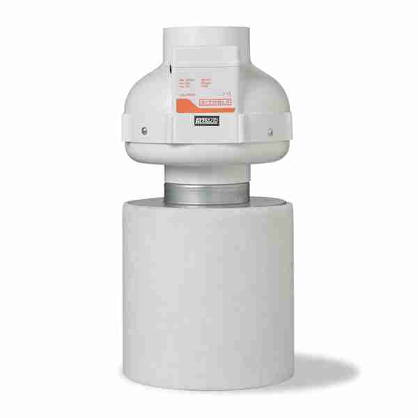 GT-125 Fan Combo 125 mm – Hiljainen kanavapuhallin + PK Eco hiilisuodatin (420 m³/h)