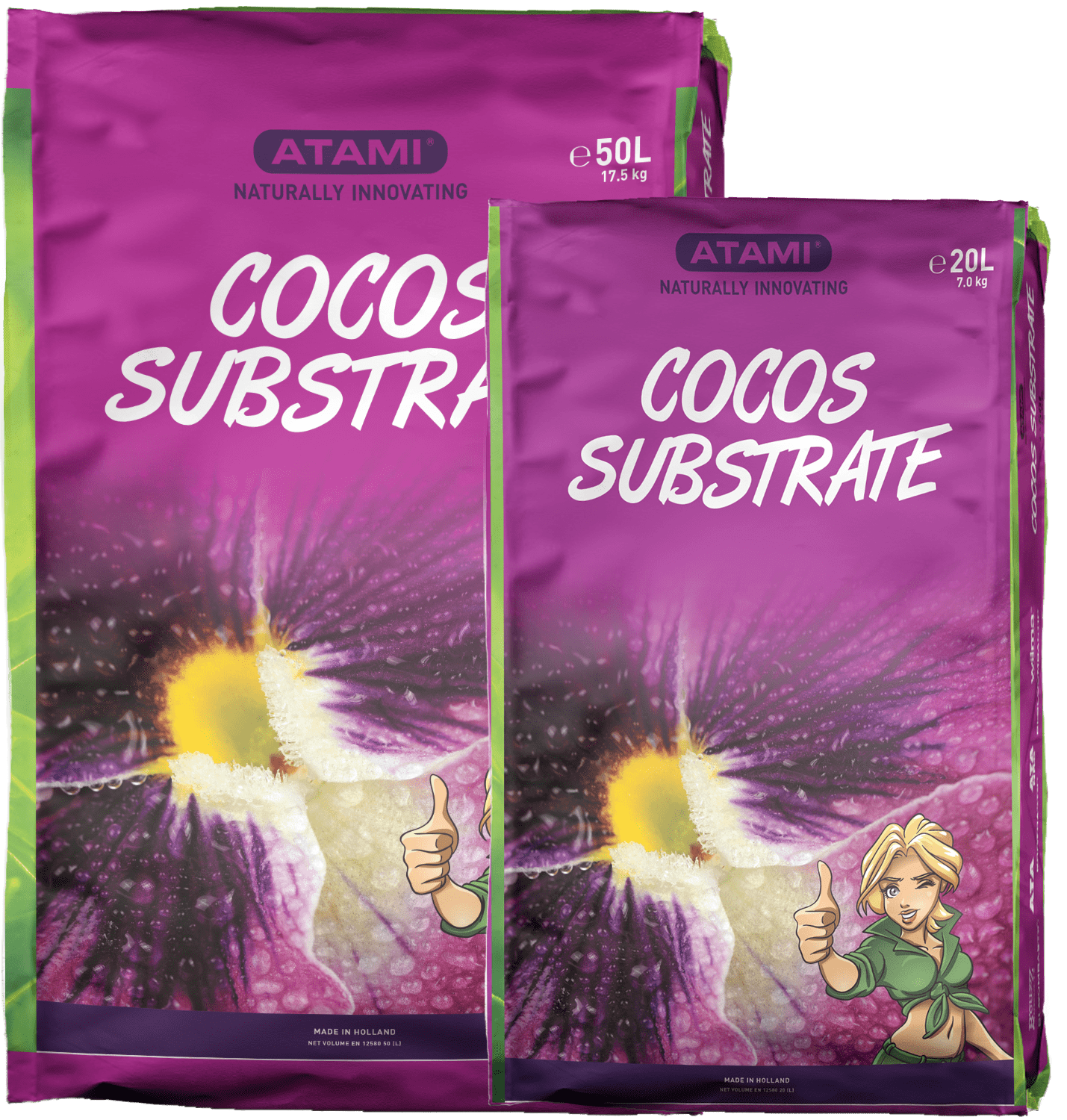 Kookoskuitu Atami Washed and buffered cocos 1L