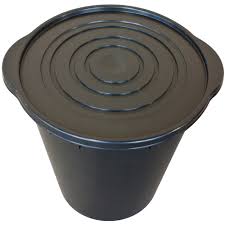 Musta 20L pönttö kannella DIY BUBLERI