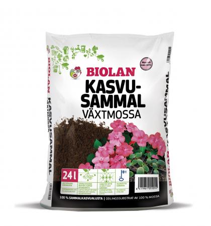 Kasvualusta Biolan kasvusammal 24L 