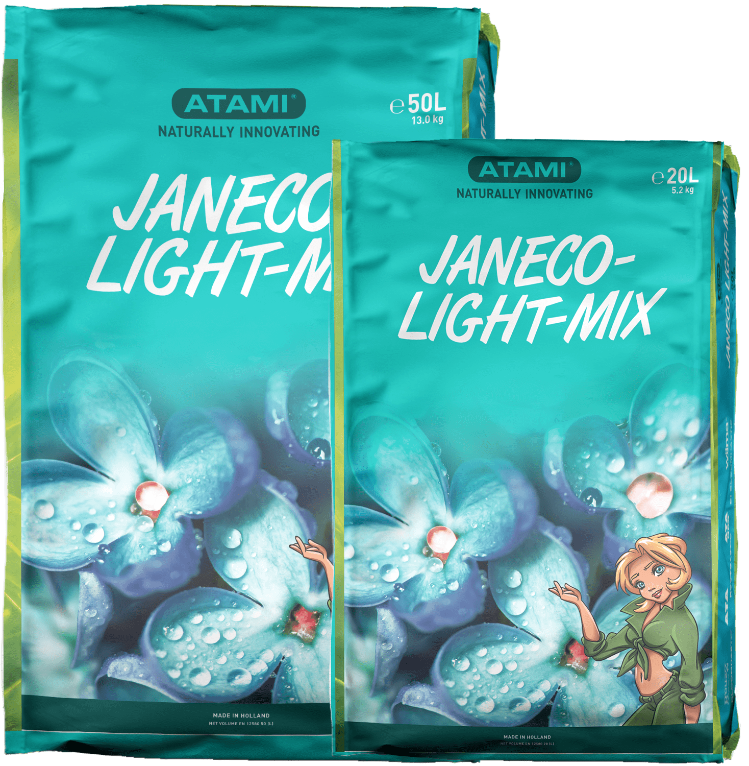 50L Atami Janeco LightMix - kevyt taimimulta ja kasvualusta