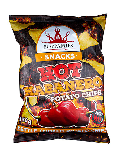 Poppamies Hot Habanero Potato Chips Sipsit