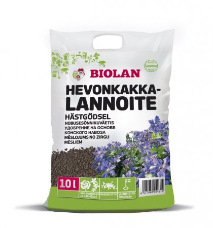 Kasvualusta Biolan Hevonkakkalannoite 1L