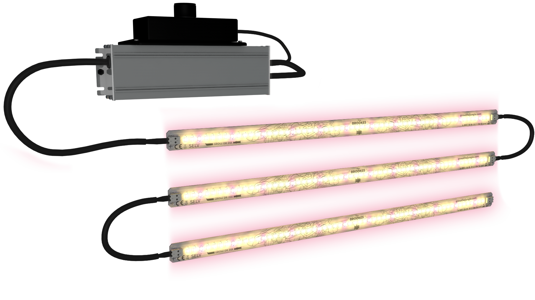 The Jungle LED-Kasvivalaisin Brookes 140W (4x35w) 
