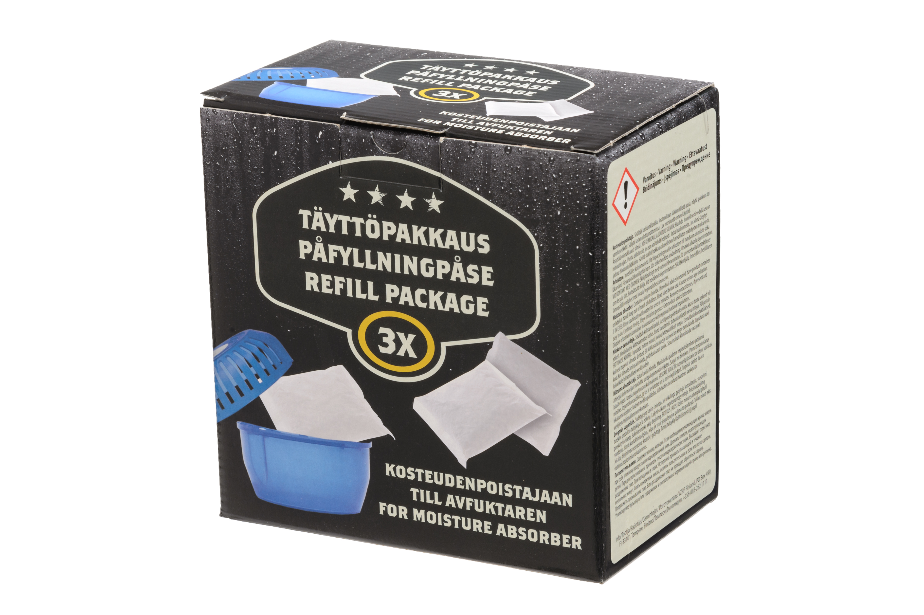 Kosteudenpoistajan täyttöpakkaus 3x450 g pussi