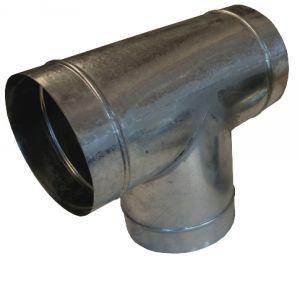 T-haara IV-kanavaan 125 mm – metallinen ilmanvaihdon haaroitusliitin