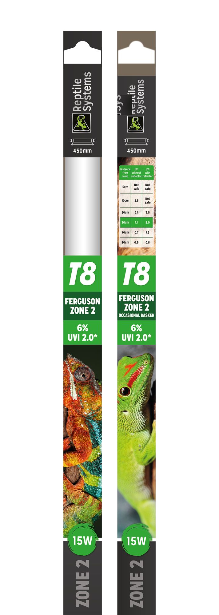 15-38W Reptile Lamp T8, Ferguson Zone 2 - UVB 6% 