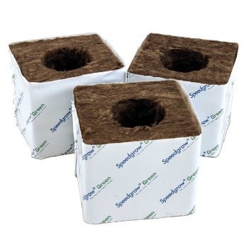 Speedgrow  Kivivilla Start Block 7.5×7.5×6.5 cm – Big Hole 35/38 mm (Earthwool®)