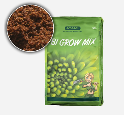 Atami Bi-Growmix 50l - valmis kasvualusta lannoitteilla