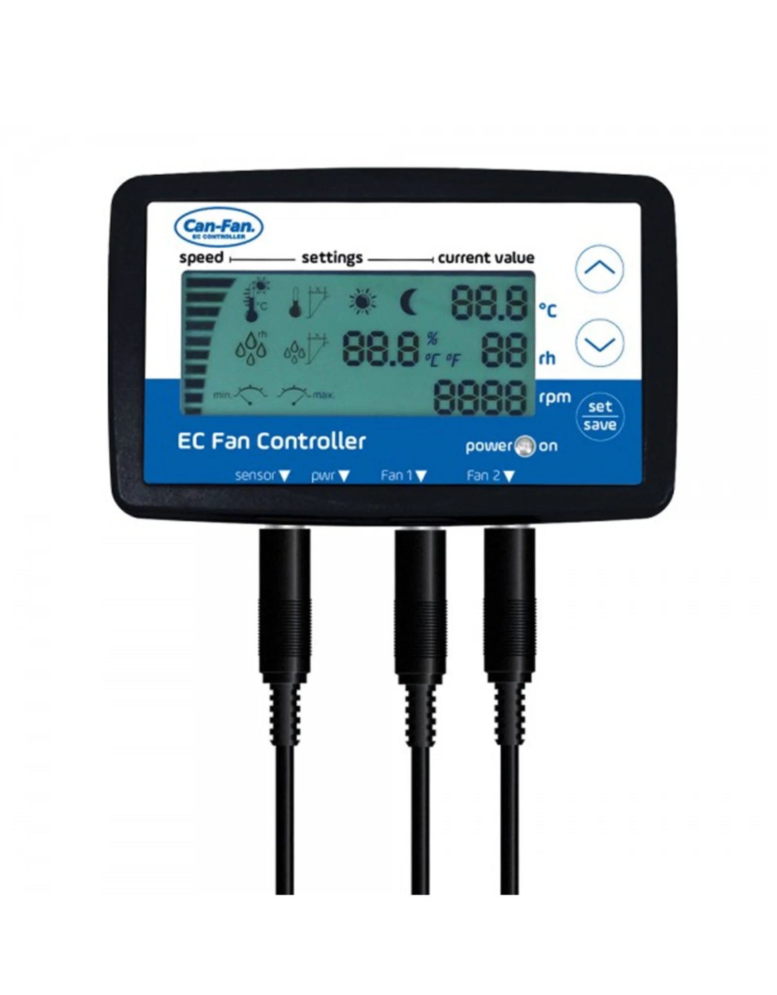 Can-Fan LCD EC Controller - EC kanavapuhaltimen ohjauslaite