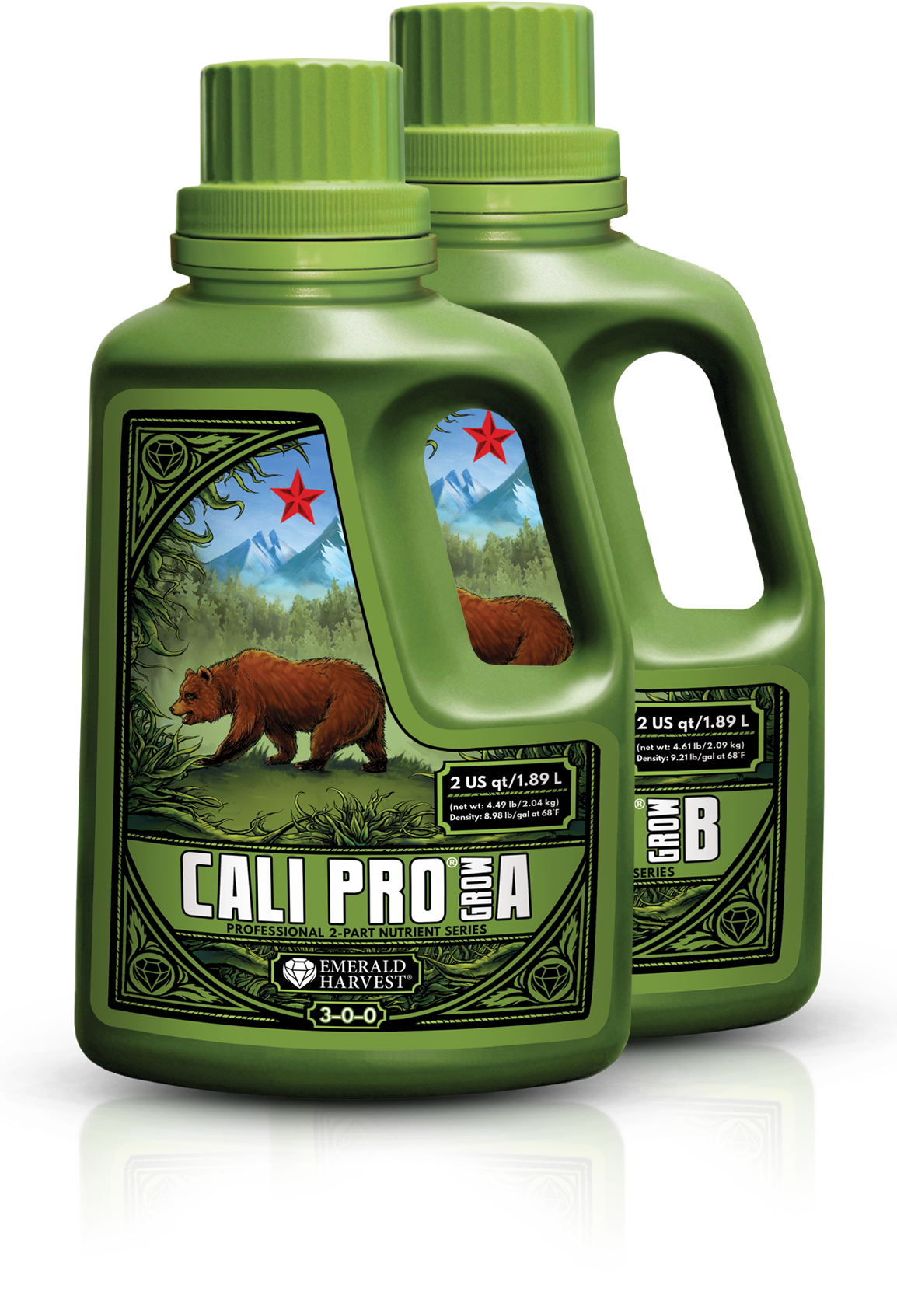 Emerald Harvest Cali Pro Grow A plus B 0.95L - Kasvuravinne kasvuvaiheeseen KAKSI YHDEN HINNALLA