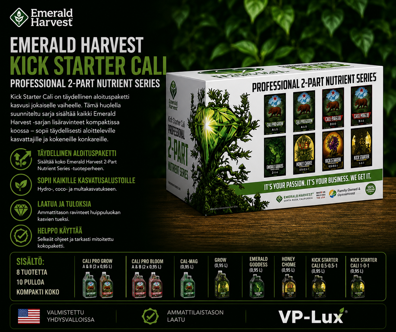 Emerald Harvest Kick Starter Cali