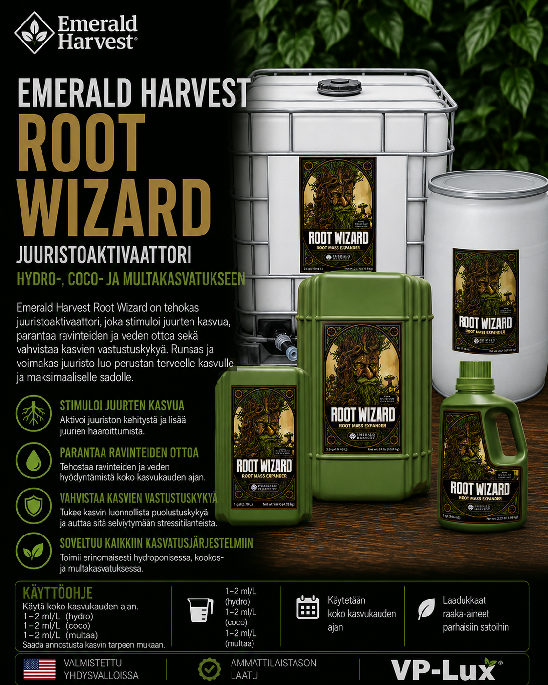 Emerald Harvest Root Wizard - Juuristoaktivaattori