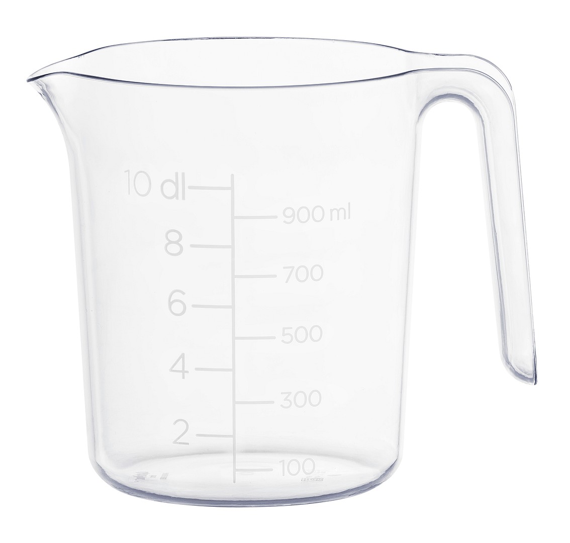 GastroMax™ mittakannu 1 L – selkeä mitta-asteikko & siisti kaatonokka