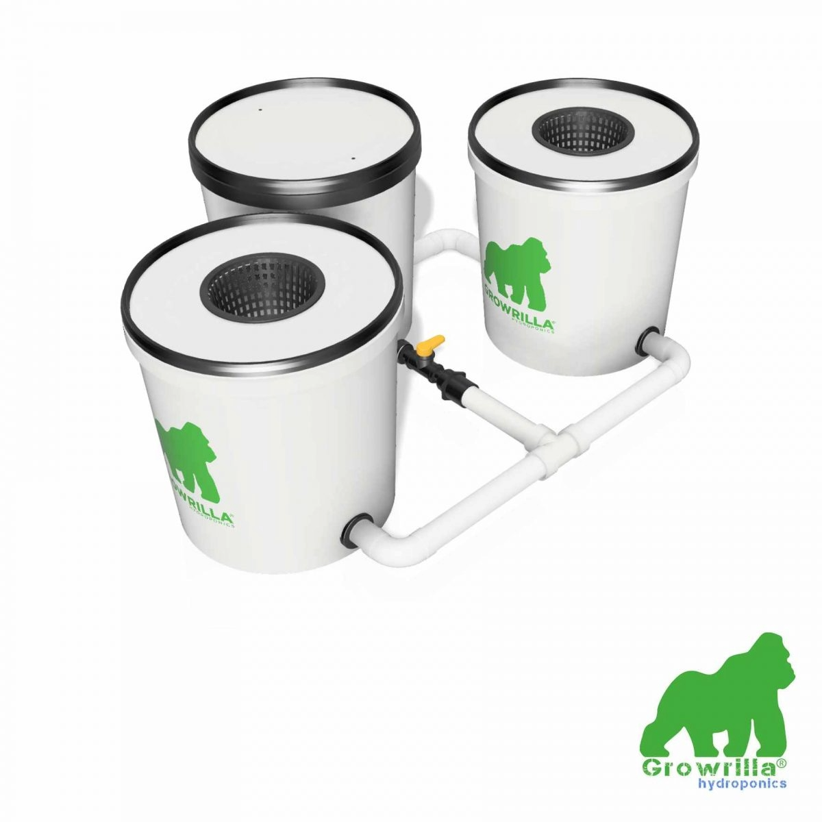 Growrilla RDWC 2.0 – 2 × 19 L (kiertovesi DWC)