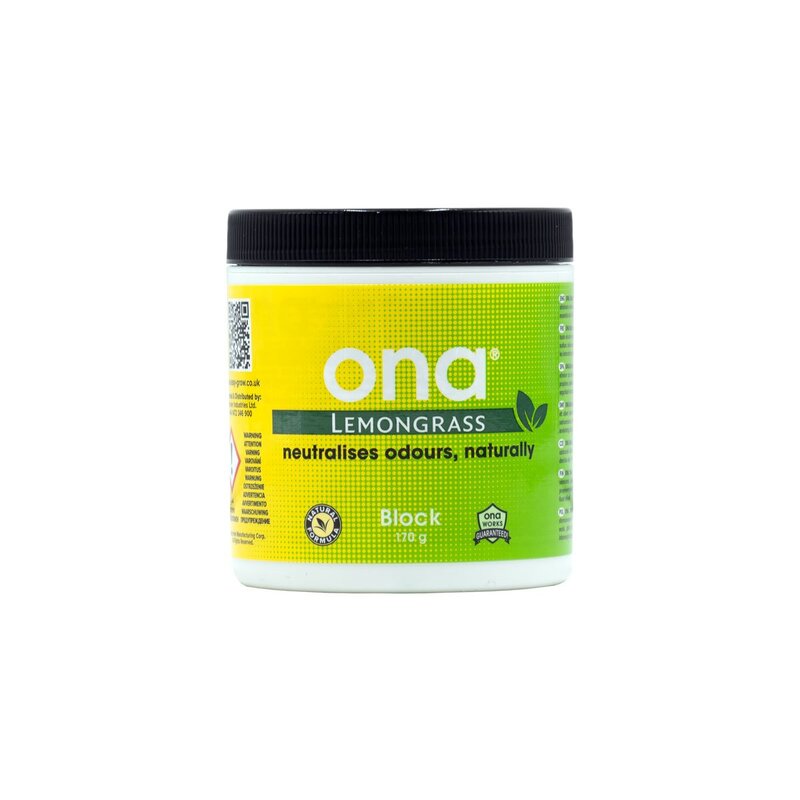 Hajunpoistaja / Ilmanraikastin ONA Block 170gr Lemon Grass