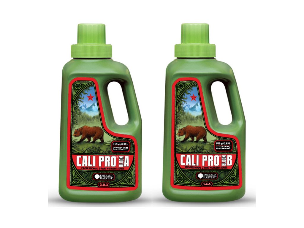 KAKSI YHDEN HINNALLA 0,95 L - Emerald Harvest Cali Pro Bloom A plus B kukinnan perusravinne
