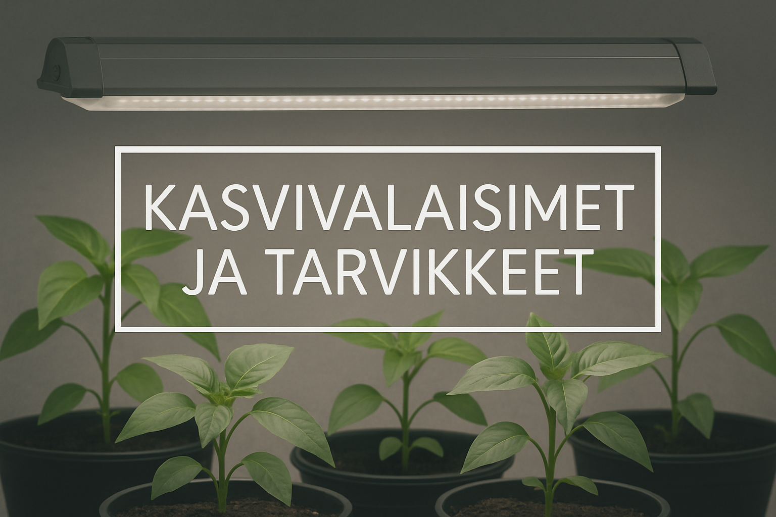 Kasvatustarvikkeet verkosta !