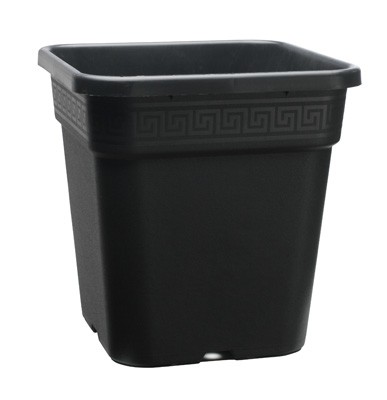 KÄYTETTY Neliöruukku 11 L musta – suuri istutusruukku 25 x 25 x 26 cm sisä- ja ulkokäyttöön *