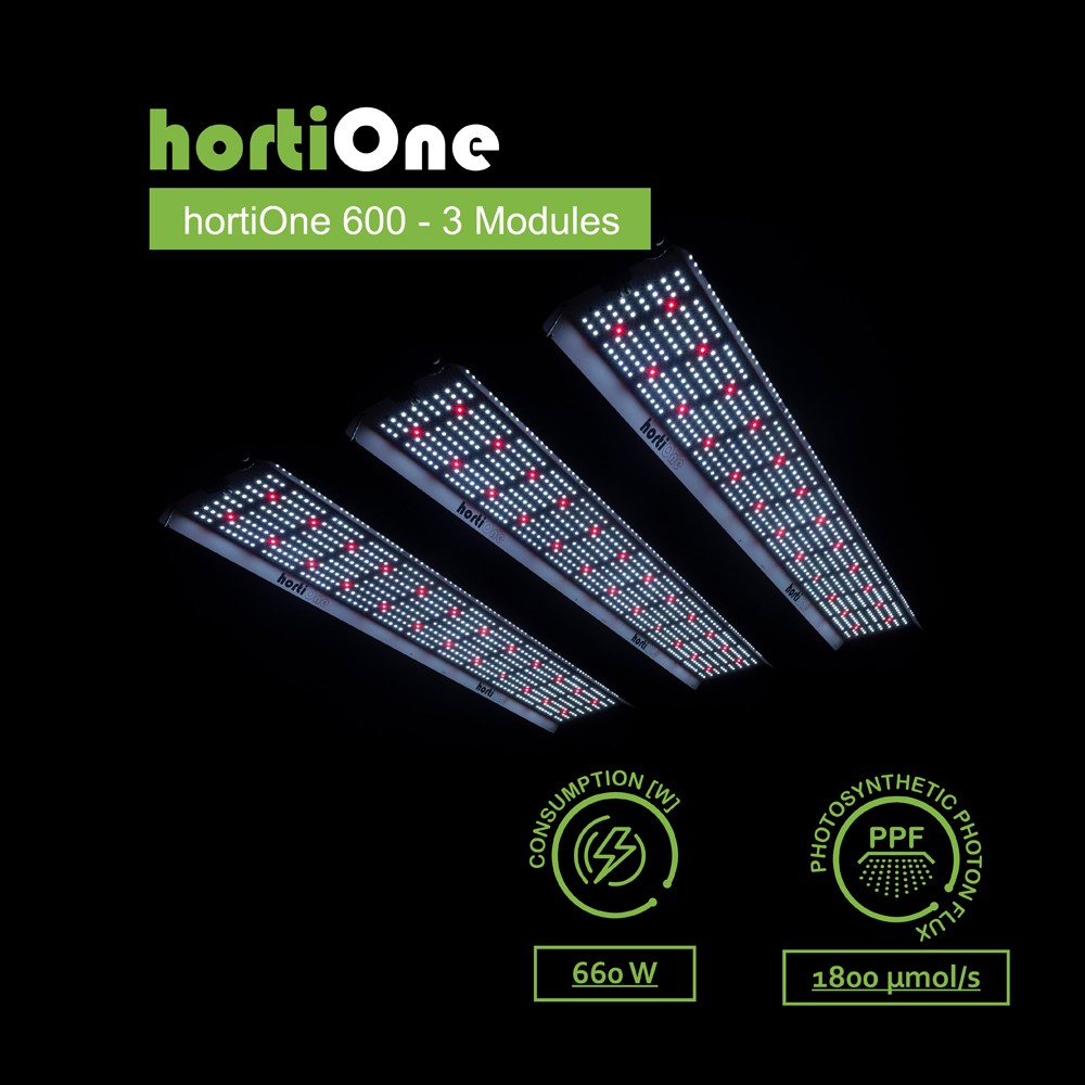 LED-Kasvivalaisin Hortione 2.9 660W (3x220W)