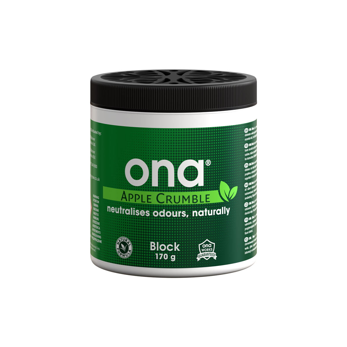 ONA Block Apple Crumble 170g – tehokas hajunpoistaja pieniin tiloihin (luonnollinen hajunpoisto)