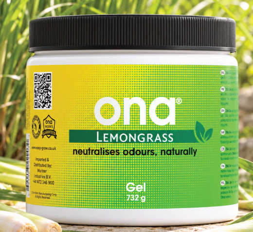 ONA Gel Lemongrass 732g – tehokas hajunpoistogeeli *