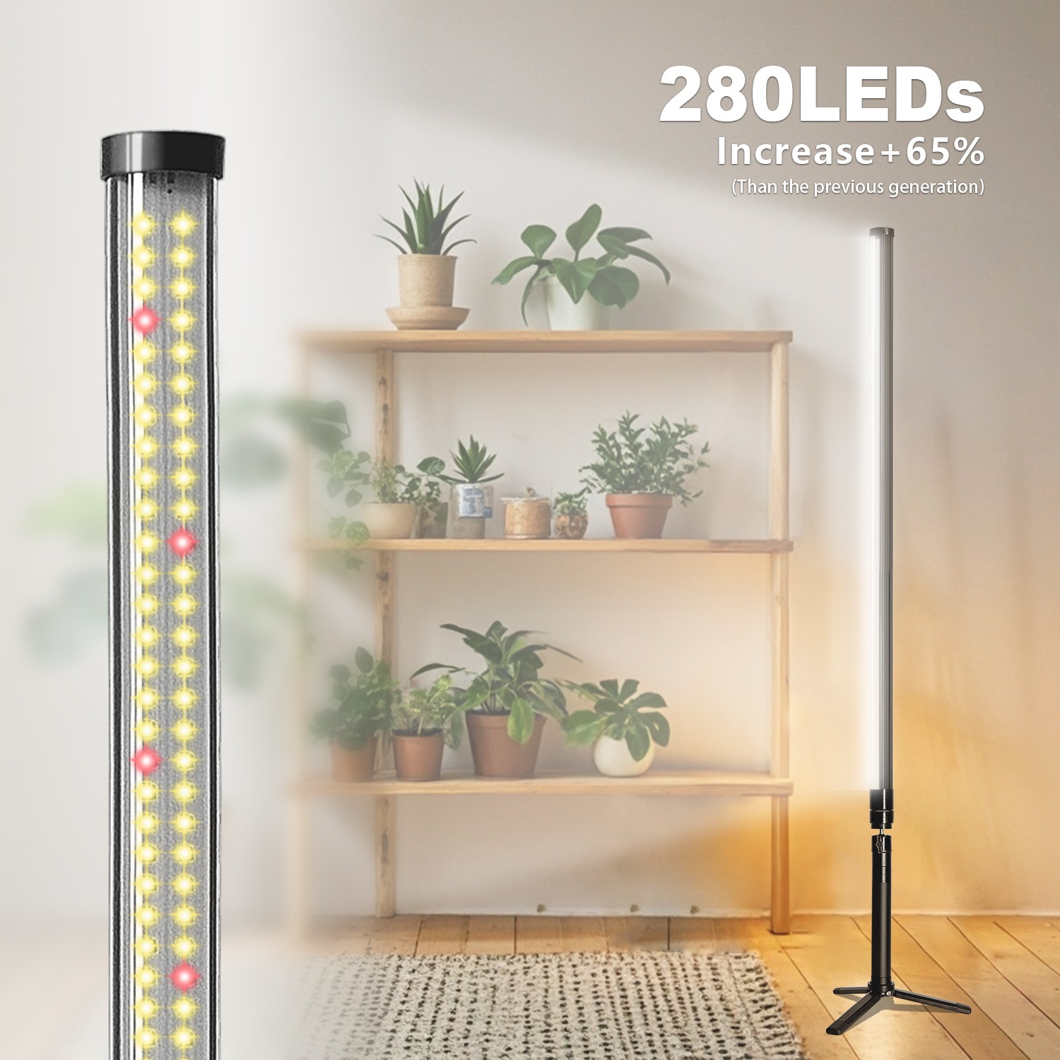 Koray RX-T10 20W kasvivalaisin jalustalla – täysspektri F101 Koray RX-T10 20W kasvivalaisin jalustalla – täysspektri F101