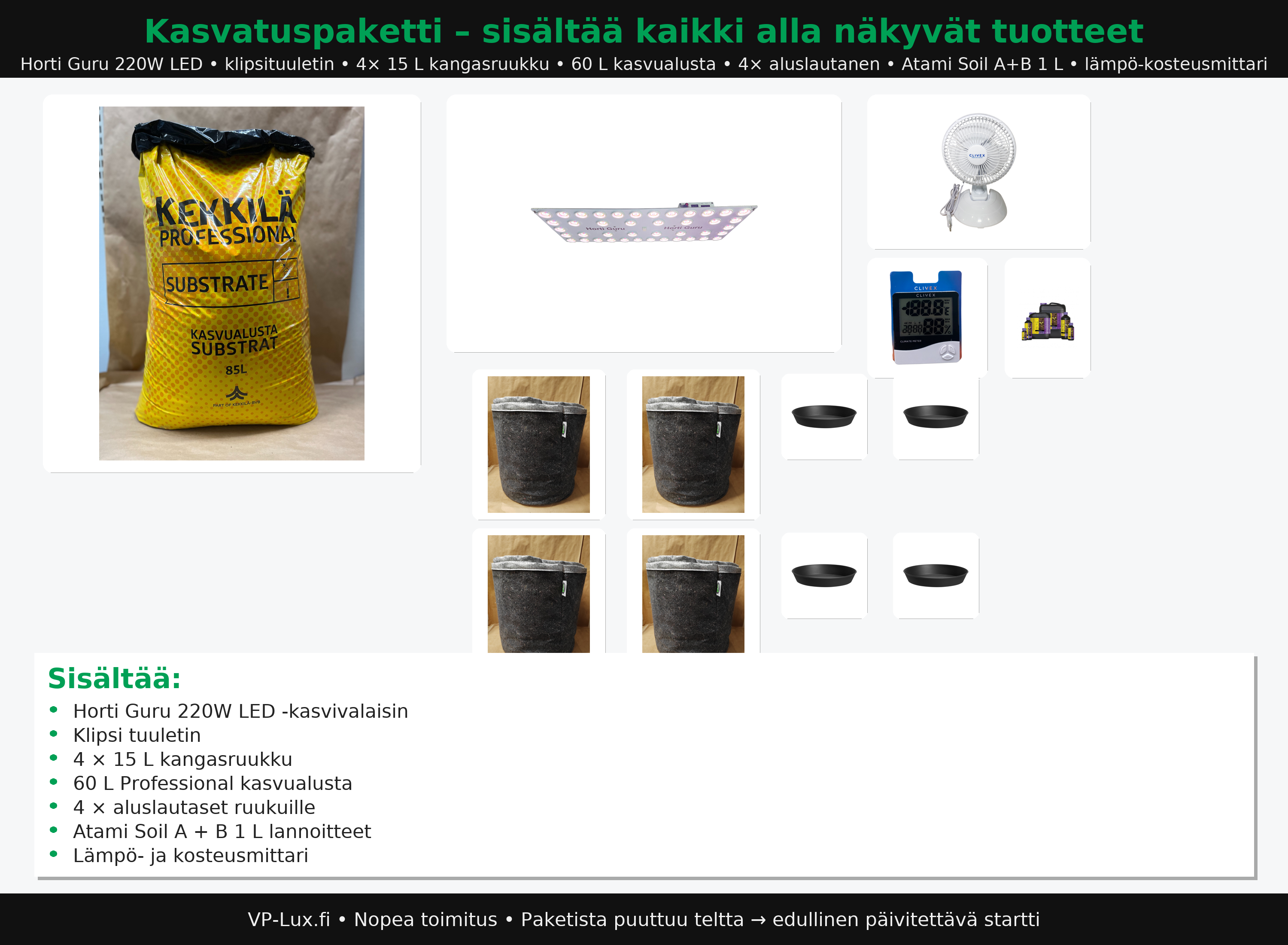 Startti 220 – edullinen LED-aloituspaketti 