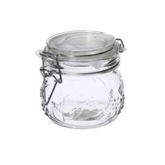 Lasipurkki kannella, suljettava ilmatiivis 500ml