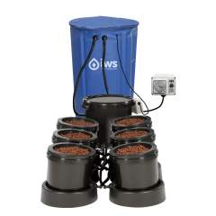 Vesiviljelyjärjestelmä IWS Flood & Drain STANDARD Remote 12-pot + 250L Flex tank (tilaustuote)