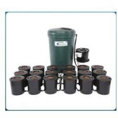 Vesiviljelyjärjestelmä IWS Deep Water Culture 18 Pot System + 400L flexitank *