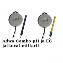 Adwa Combo pH ja EC jatkuvat mittarit