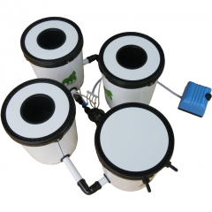 Growrilla RDWC 2.0 – 3 × 19 L (kiertovesi DWC)