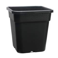 KÄYTETTY Neliöruukku 11 L musta – suuri istutusruukku 25 x 25 x 26 cm sisä- ja ulkokäyttöön *