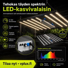 LED-Kasvivalaisin 1000W Fortis BYD – Täysspektri 2.8 µmol kukintaan ja kasvuun