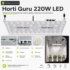 LED-Kasvivalaisin Horti Guru 220W 2.9 – Täysspektri kasvuun ja kukintaan