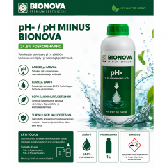 pH-  pH miinus Bionova 1L 24.5 prosentti fosforihappo