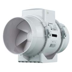 VENTS TT 125 R1V – 125 mm kanavapuhallin nopeudensäätimellä (max 280 m3/h, IPX4, pistotulppa)