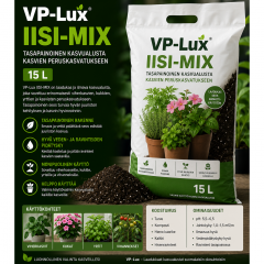 VP-Lux IISI-MIX – tasapainoinen kasvualusta kasvien peruskasvatukseen (15 L)