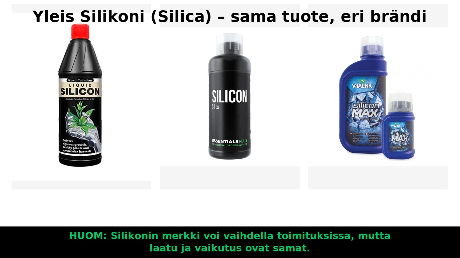 Yleis Silikaatti (Silica) – Kasvien vahvistaja